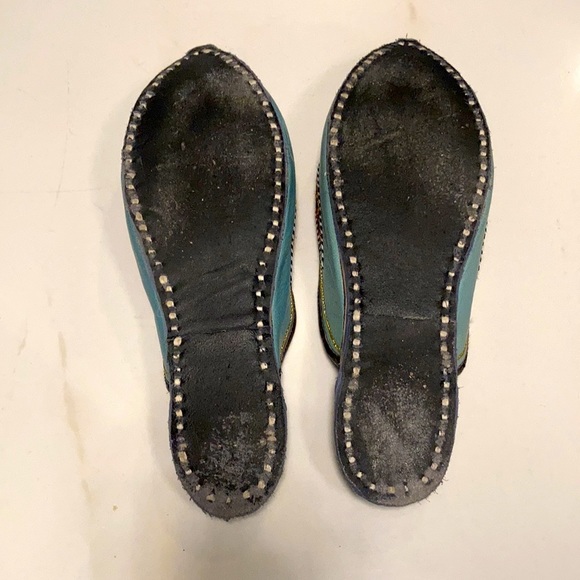 Vintage artisan handmade mule slippers - Picture 6 of 6